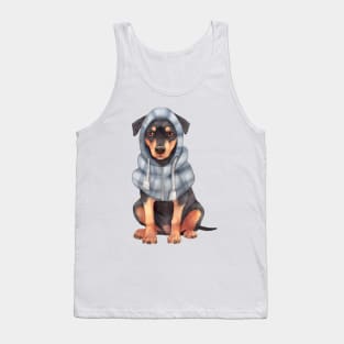 Watercolor Cozy Doberman Pinscher Dog Tank Top